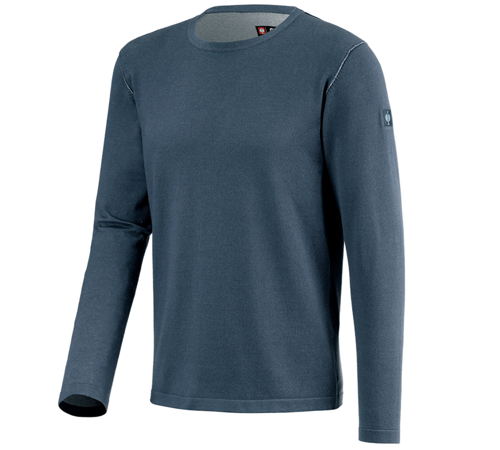 Shirts, Pullover & more: Knitted pullover e.s.iconic + oxidblue