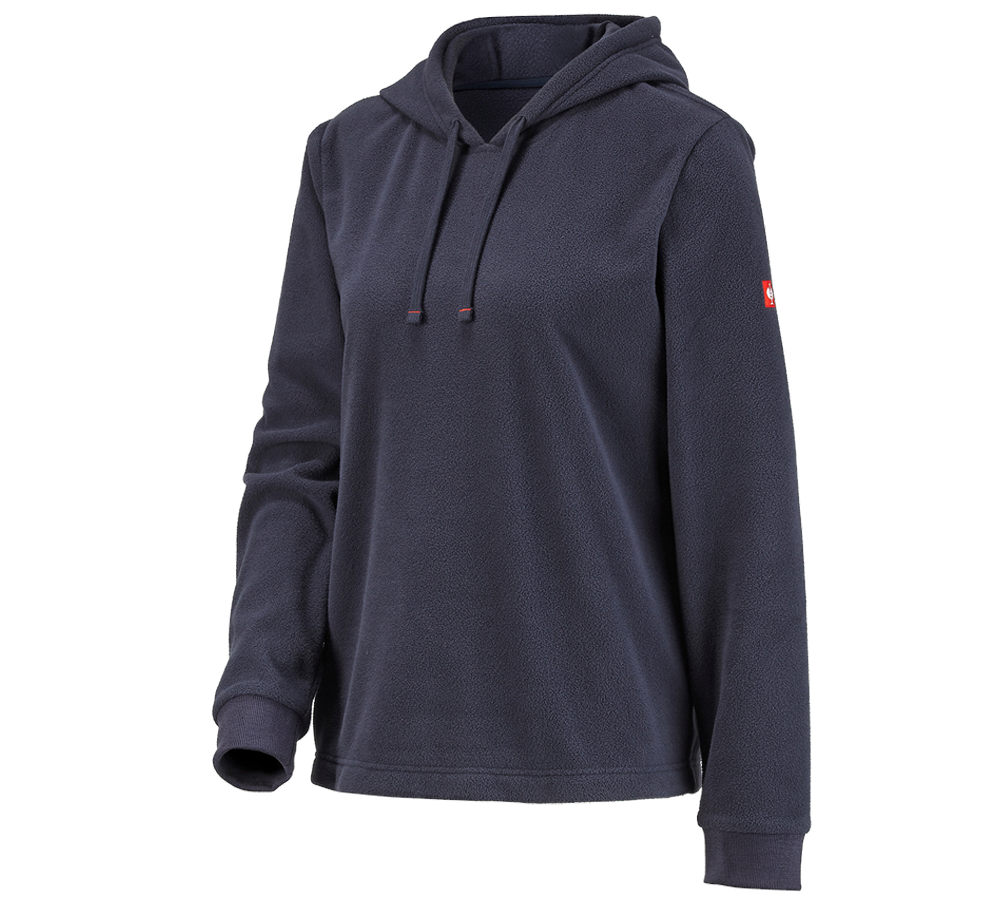 Accessories: e.s. Fleece Hoody, ladies' + navy