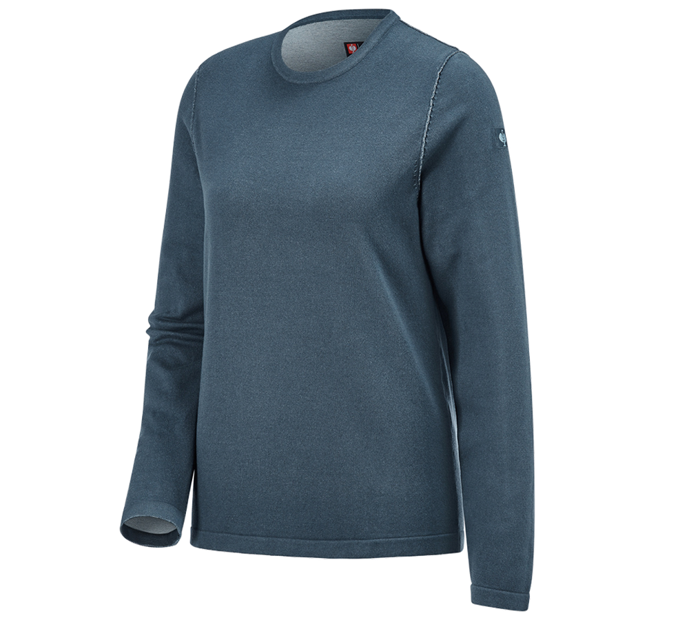 Topics: Knitted pullover e.s.iconic, ladies' + oxidblue