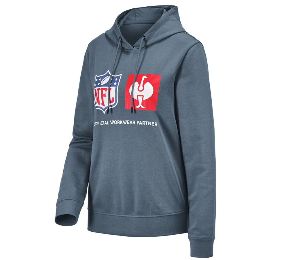 Samarbejde: NFL Hoodie cotton, ladies + oxidblå