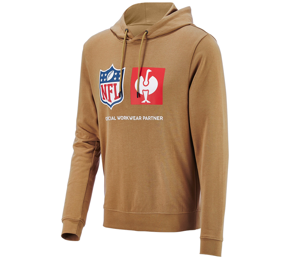 Samarbejde: NFL Hoodie cotton + mandelbrun