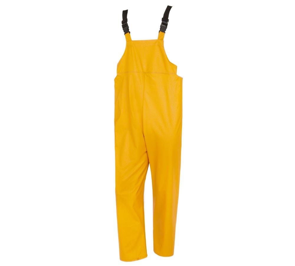 Work Trousers: Flexi-Stretch bib and brace + yellow