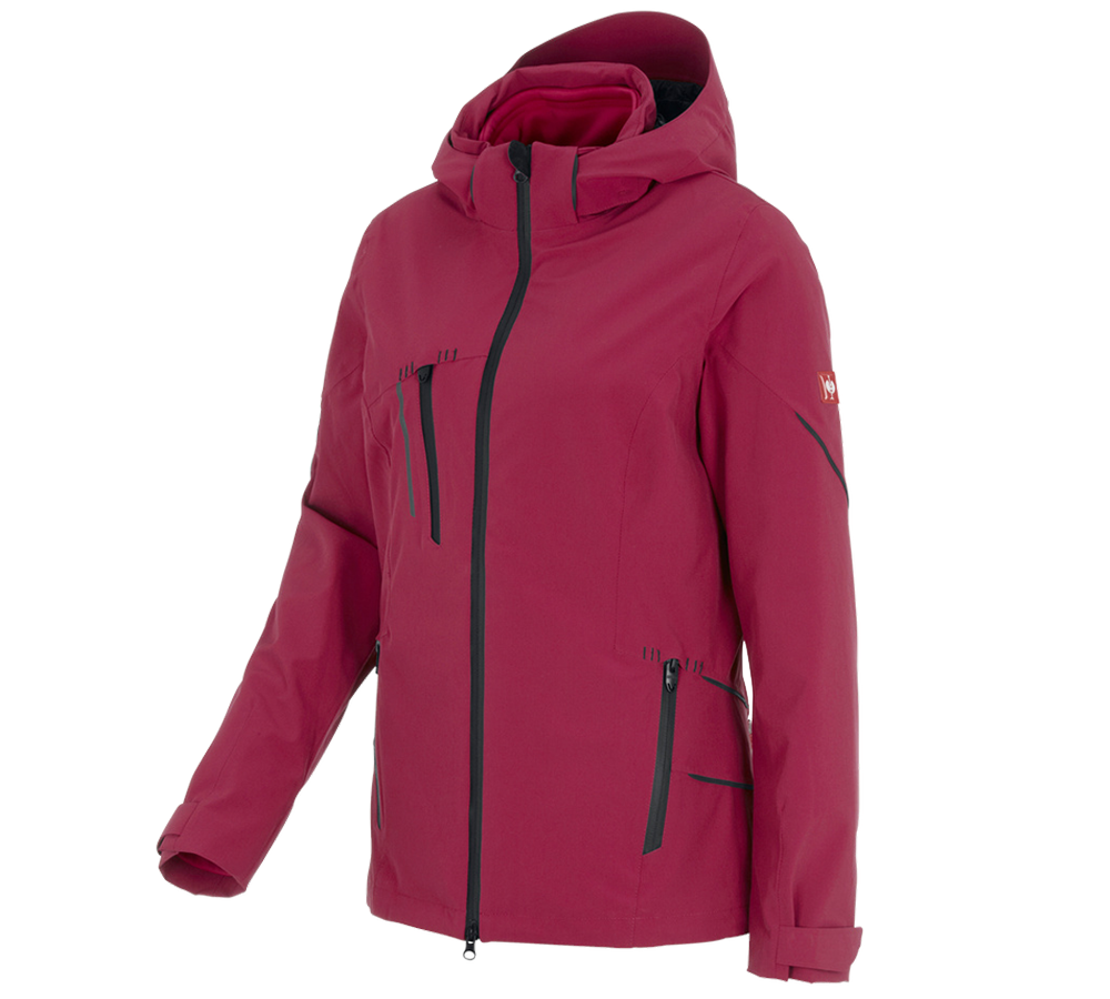 Cold: 3 in 1 functional jacket e.s.vision, ladies' + berry