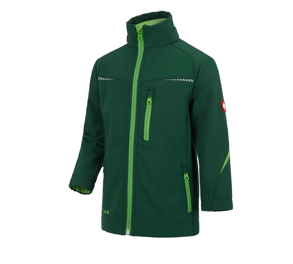 Jackets: Softshell jacket e.s.motion 2020, children's + green/seagreen