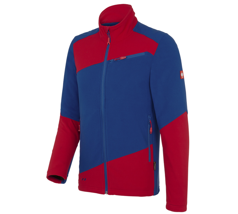 Cold: Fleece jacket e.s.motion 2020 + royal/fiery red