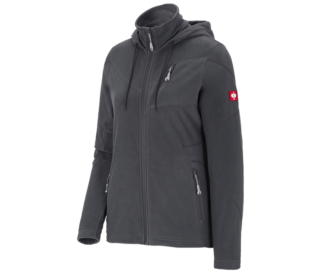 Gardening / Forestry / Farming: Hooded fleece jacket e.s.motion 2020, ladies' + anthracite