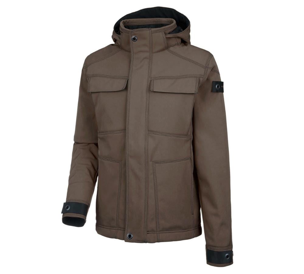 Work Jackets: Winter softshell jacket e.s.roughtough + bark