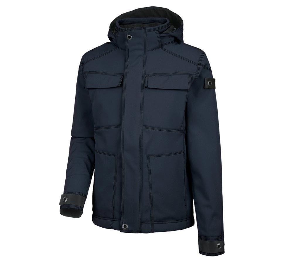 Cold: Winter softshell jacket e.s.roughtough + midnightblue