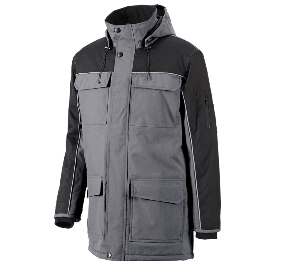 Arbejdsjakker: Parka-jakke e.s.image + grå/sort