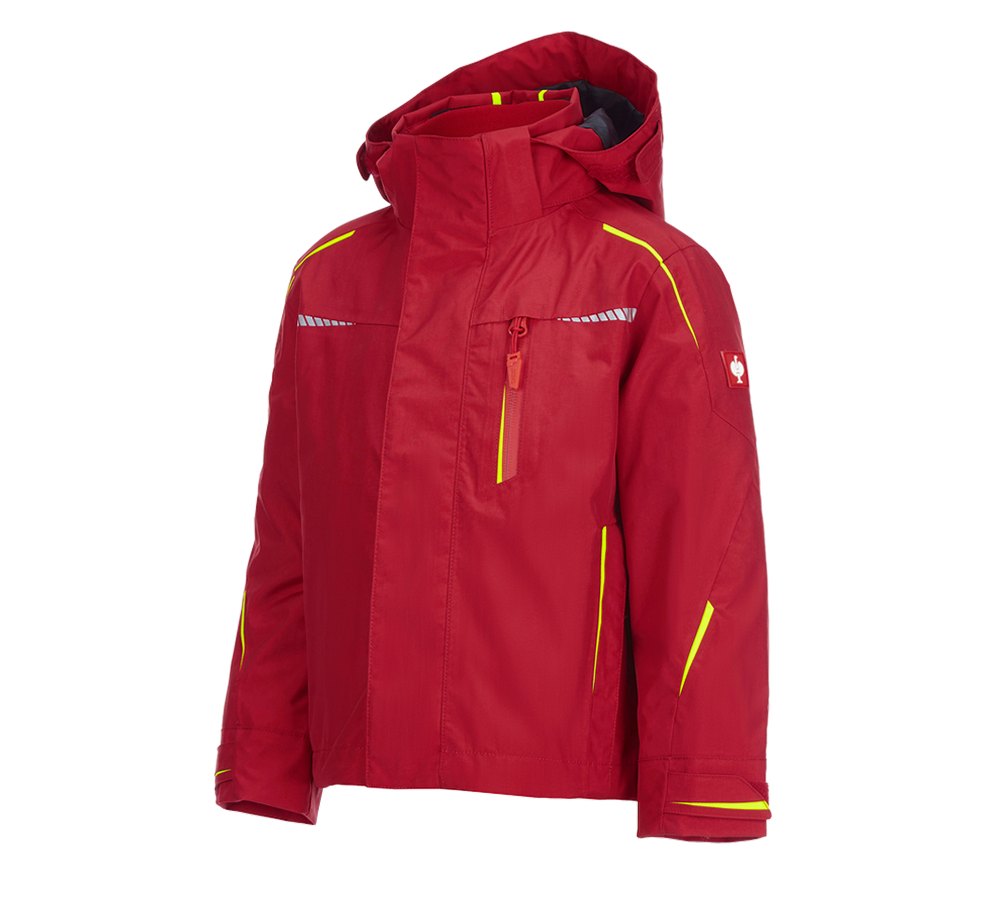 Topics: 3 in 1 functional jacket e.s.motion 2020,  childr. + fiery red/high-vis yellow