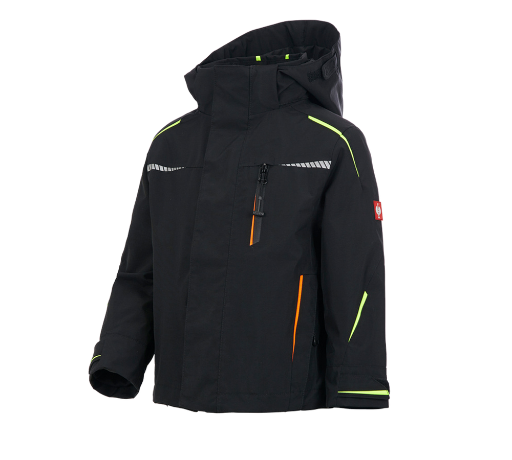 Topics: 3 in 1 functional jacket e.s.motion 2020,  childr. + black/high-vis yellow/high-vis orange