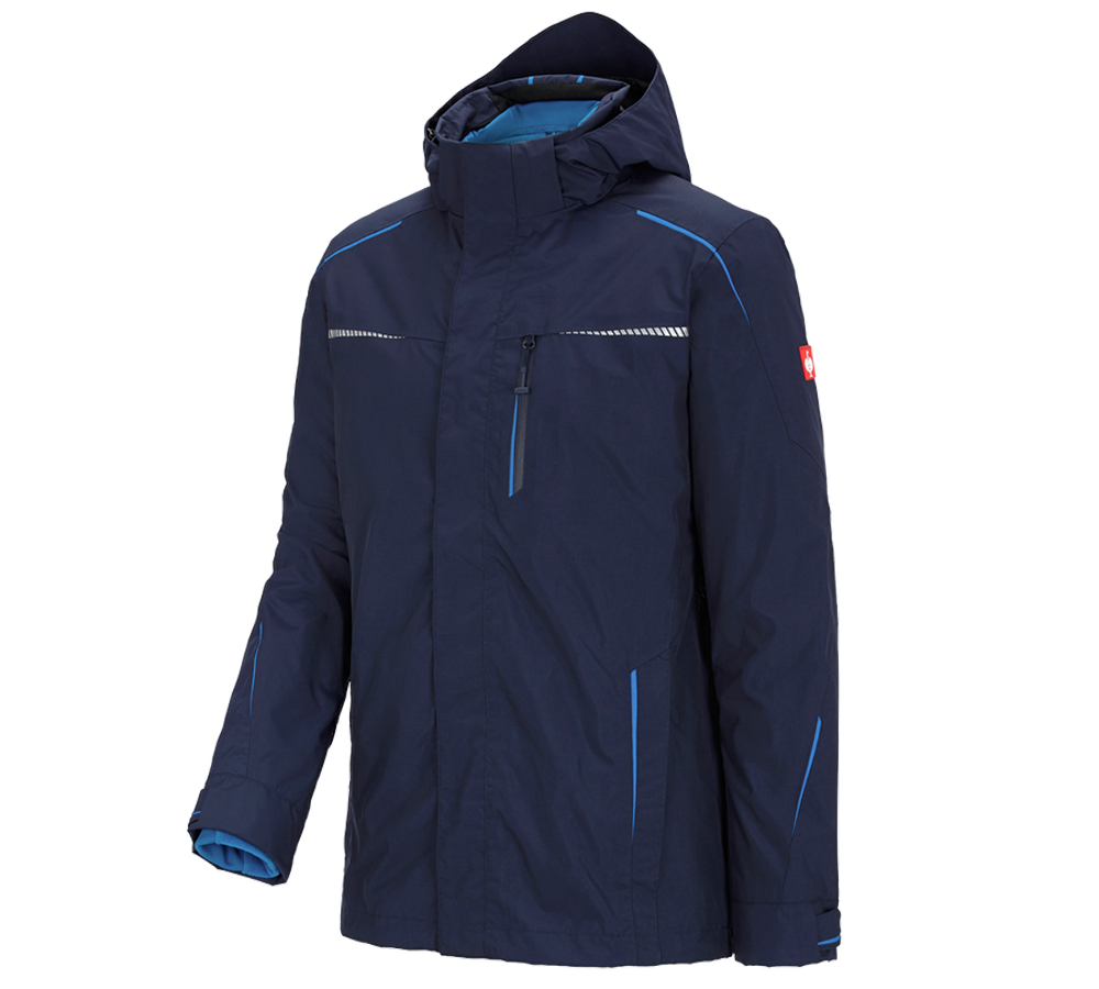 Plumbers / Installers: 3 in 1 functional jacket e.s.motion 2020, men's + navy/atoll