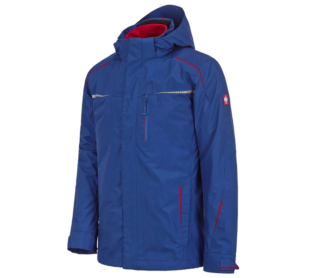 Cold: 3 in 1 functional jacket e.s.motion 2020, men's + royal/fiery red