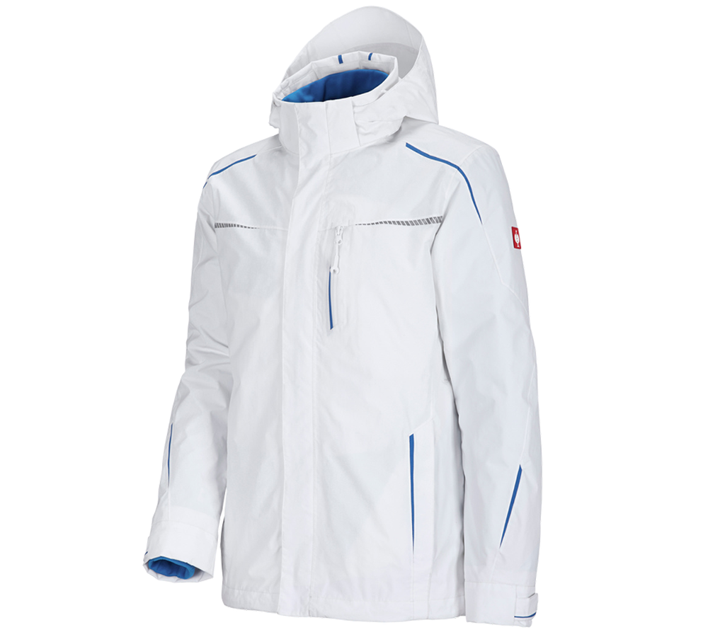 Work Jackets: 3 in 1 functional jacket e.s.motion 2020, men's + white/gentianblue
