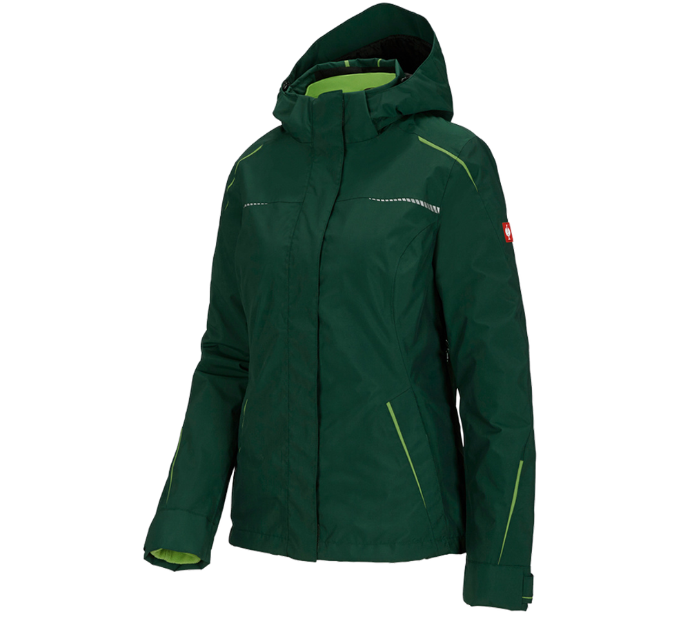 Work Jackets: 3 in 1 functional jacket e.s.motion 2020, ladies' + green/sea green