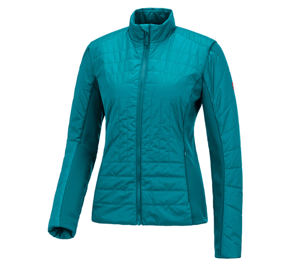 Gardening / Forestry / Farming: e.s. Function quilted jacket thermo stretch,ladies + ocean