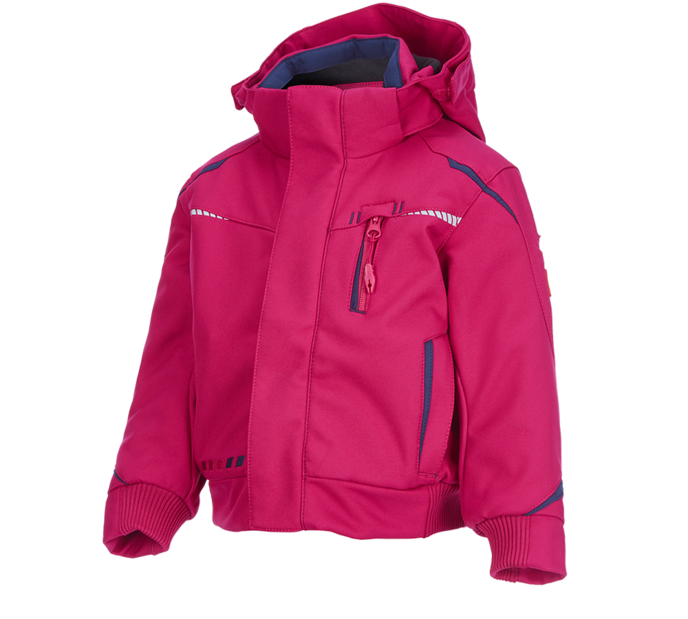 Cold: Winter softshell jacket e.s.motion 2020,children's + berry/navy