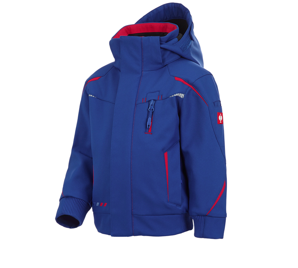 Cold: Winter softshell jacket e.s.motion 2020,children's + royal/fiery red