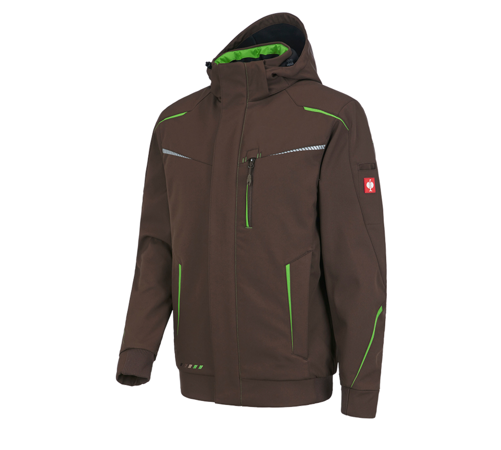 Plumbers / Installers: Winter softshell jacket e.s.motion 2020, men's + chestnut/seagreen