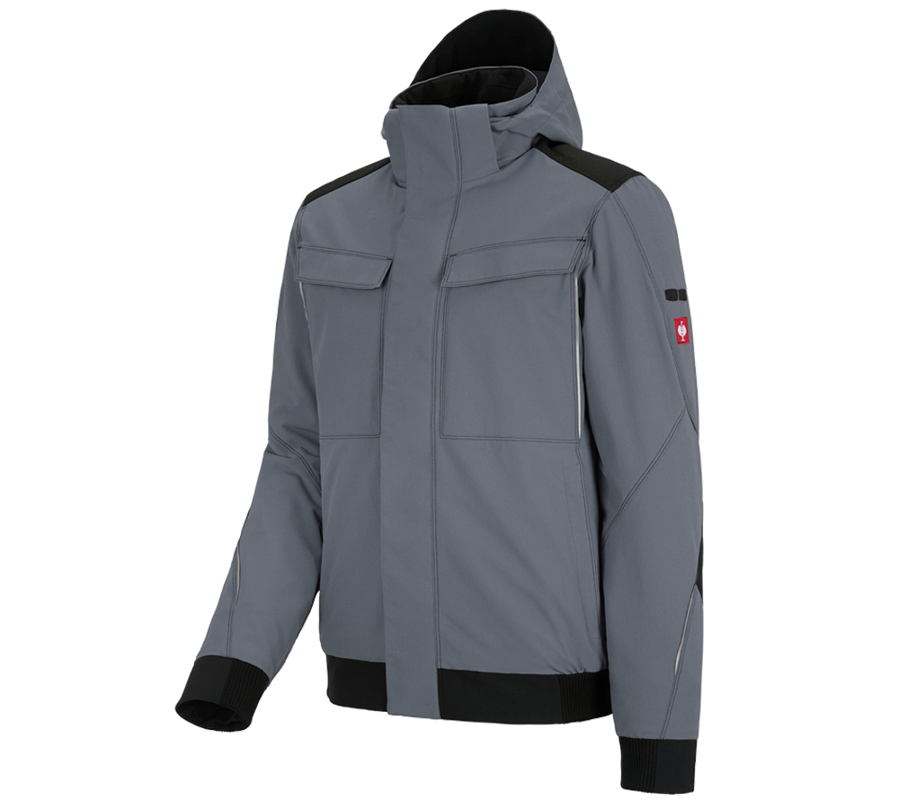 Work Jackets: Winter functional jacket e.s.dynashield + cement/black