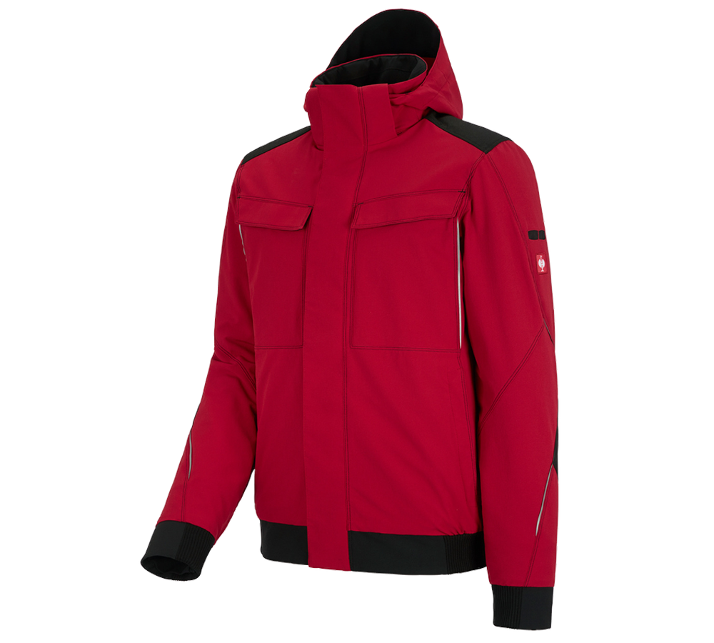 Cold: Winter functional jacket e.s.dynashield + fiery red/black