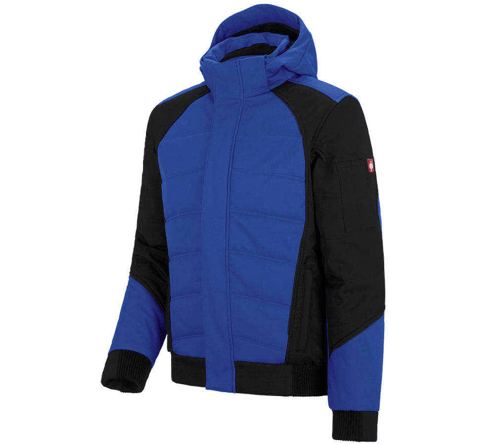 Joiners / Carpenters: Winter softshell jacket e.s.vision + royal/black