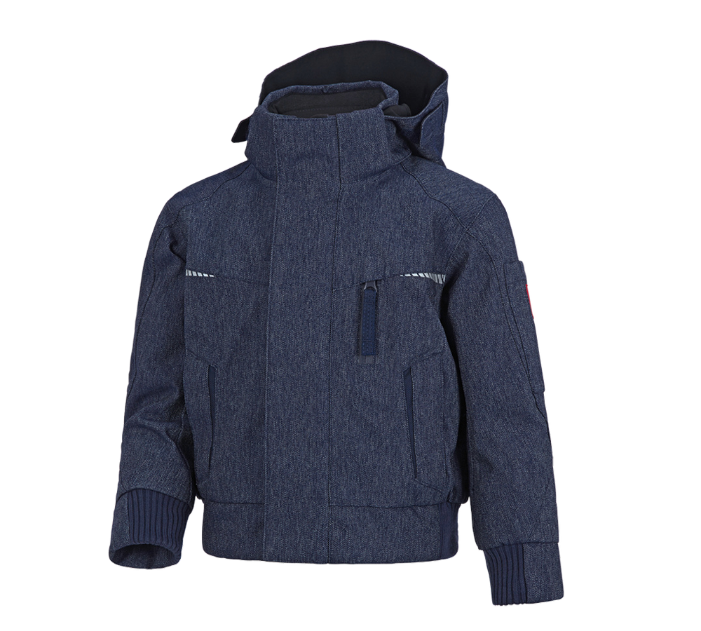 Jackets: Winter functional pilot jacket e.s.motion denim,c. + indigo