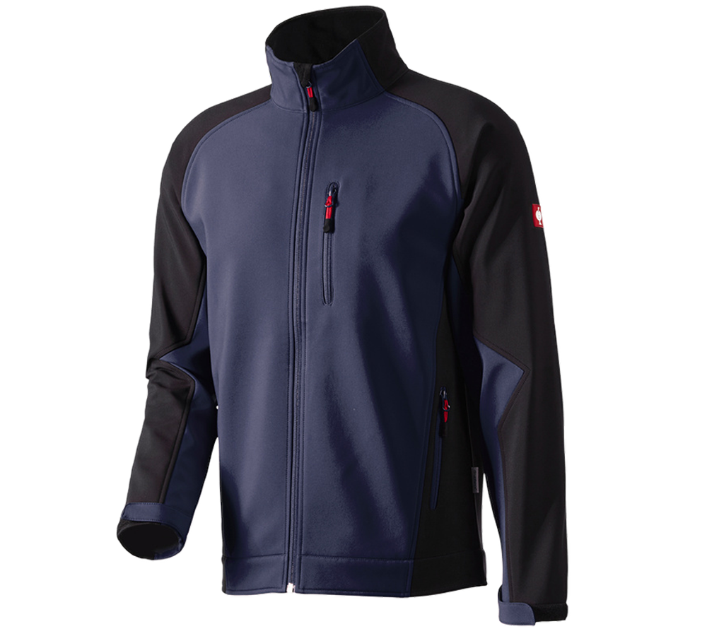 Work Jackets: Softshell Jacket dryplexx® softlight + navy/black