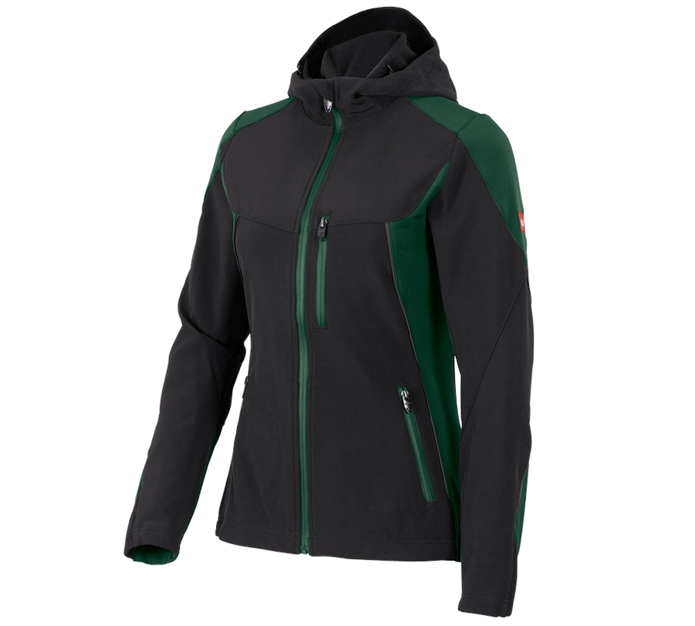 Topics: Softshell jacket e.s.vision, ladies' + black/green