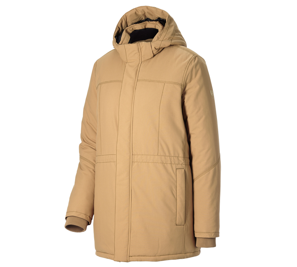 Clothing: Parka e.s.iconic, ladies' + almondbrown