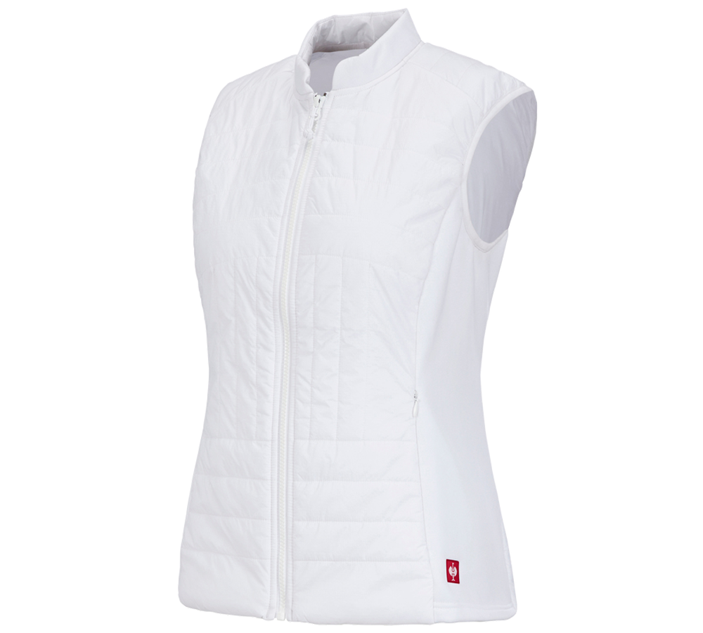 Gardening / Forestry / Farming: e.s. Function quilted bodywarmer thermo stretch,l. + white