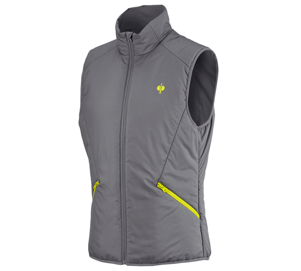 Topics: Bodywarmer e.s.trail + basaltgrey/acid yellow