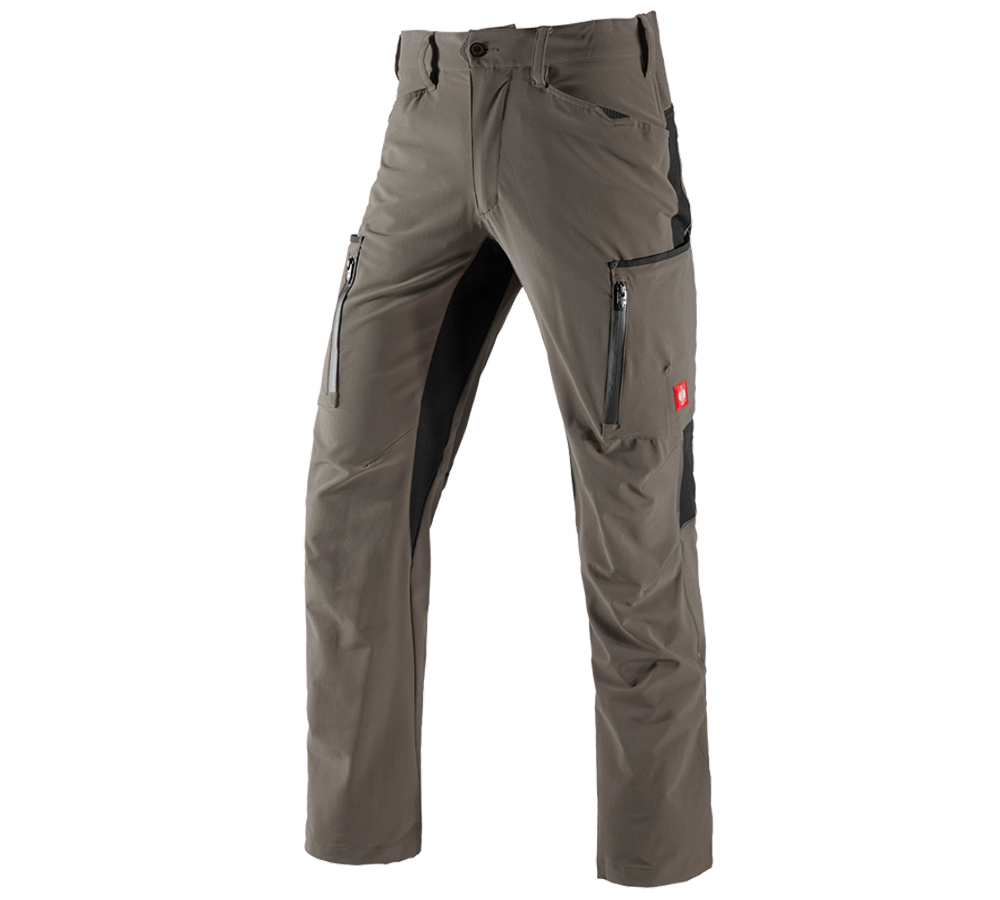 Joiners / Carpenters: Cargo trousers e.s.vision stretch, men's + stone/black