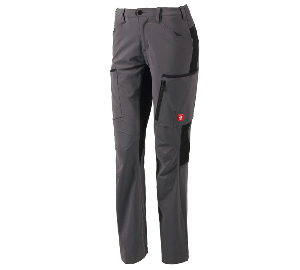Topics: Cargo trousers e.s.vision stretch, ladies' + anthracite