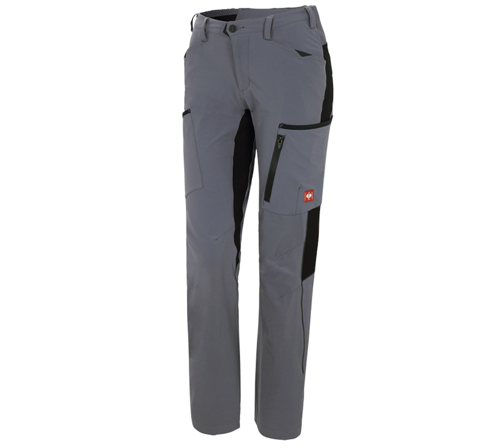 Topics: Cargo trousers e.s.vision stretch, ladies' + grey/black