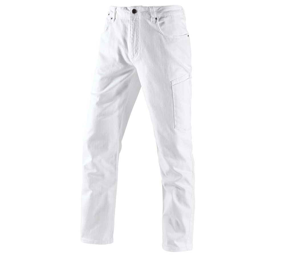 Emner: e.s. jeans med 7 lommer + hvid