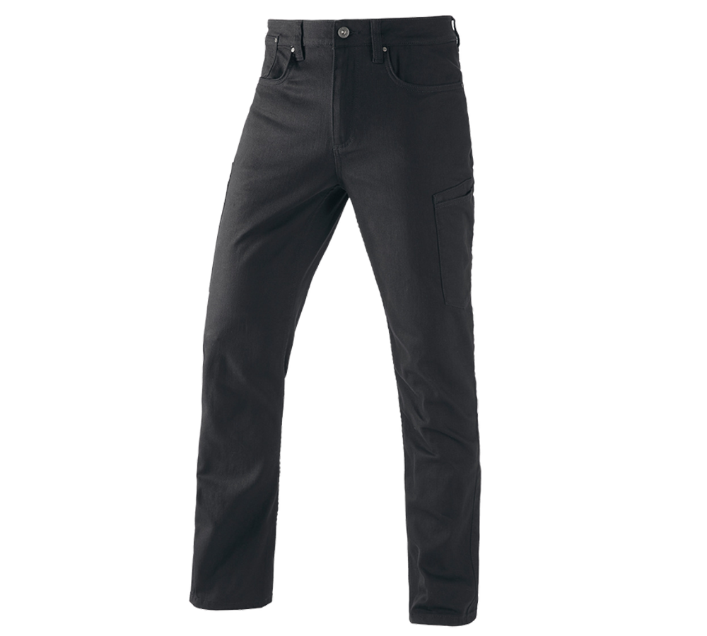 Arbejdsbukser: e.s. jeans med 7 lommer + sort