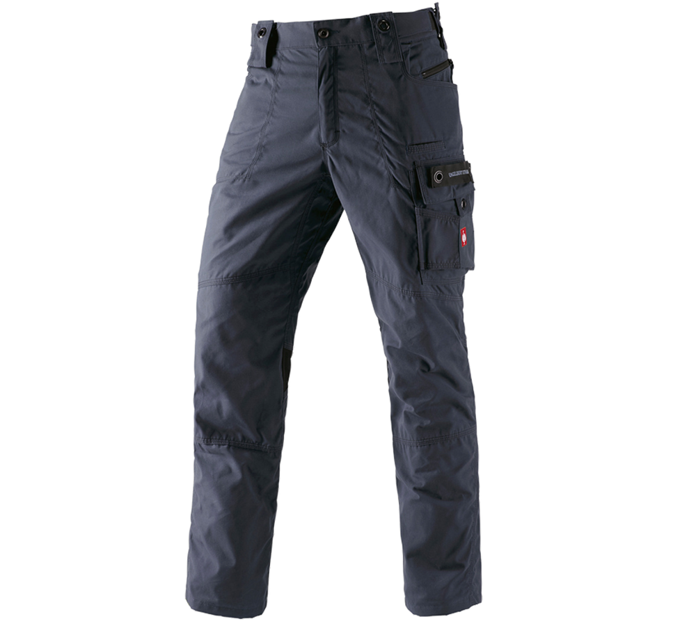 Work Trousers: e.s. Trousers cotton touch + midnightblue