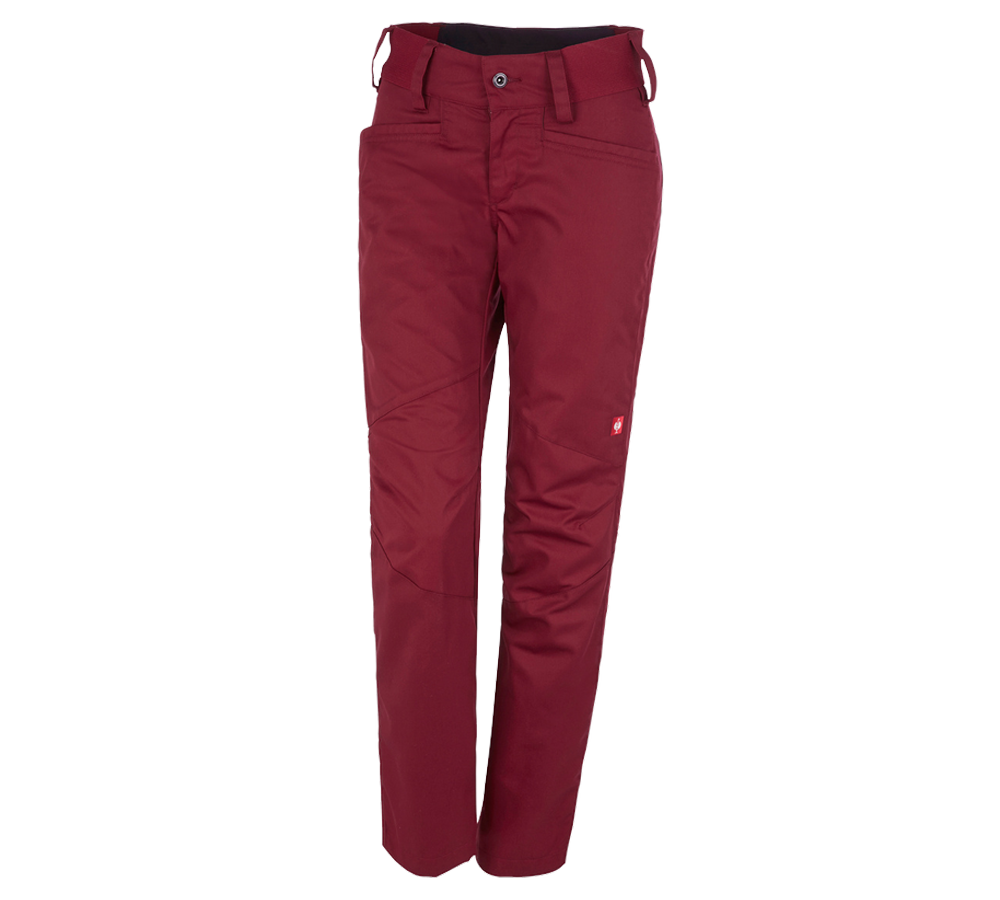 Plumbers / Installers: e.s. Trousers base, ladies' + ruby