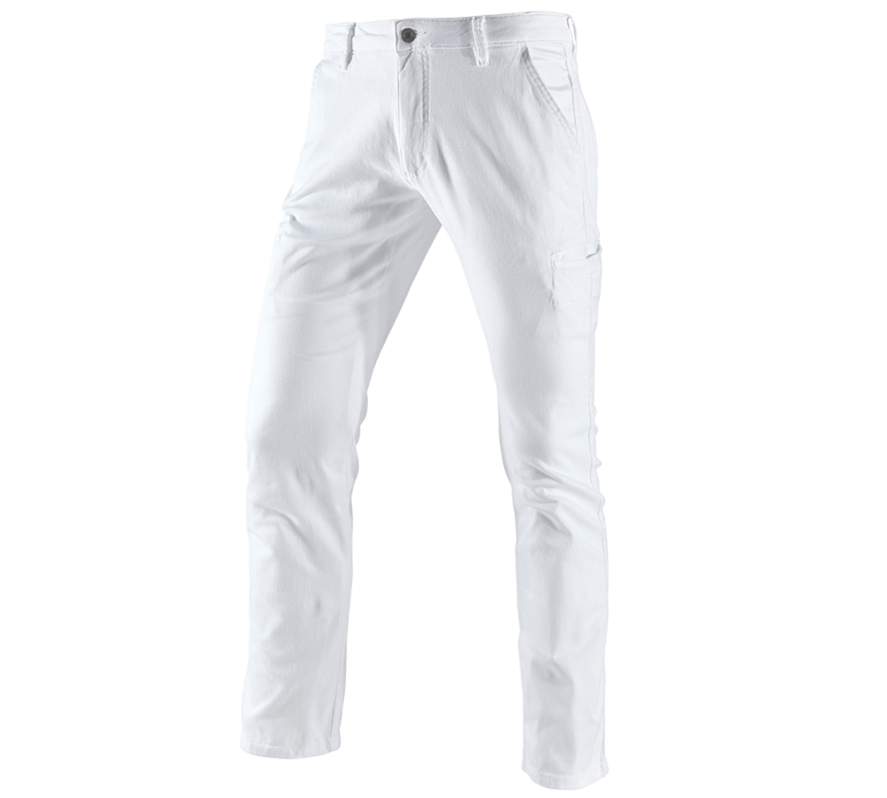 Topics: e.s. Trousers Chino, men's + white