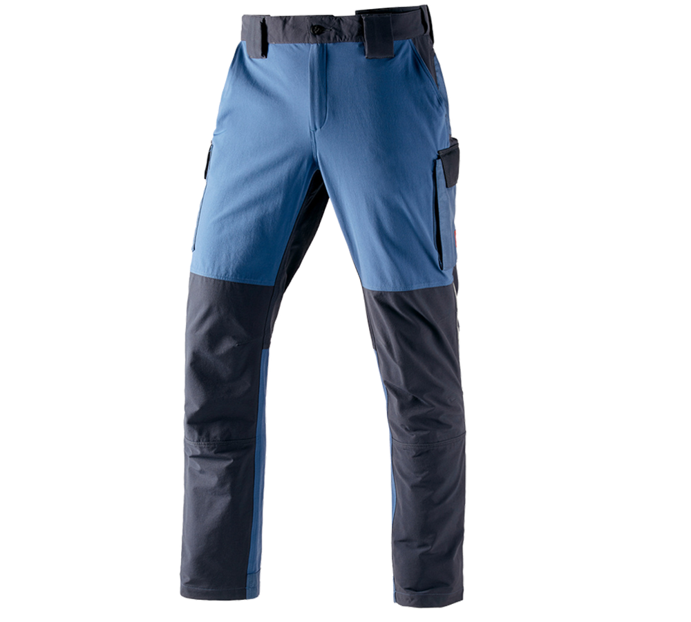 Plumbers / Installers: Functional cargo trousers e.s.dynashield + cobalt/pacific