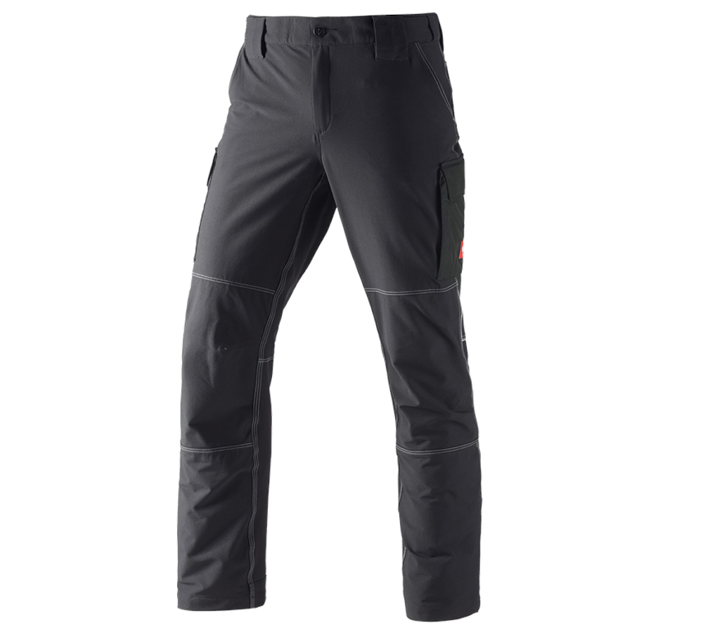 Work Trousers: Functional cargo trousers e.s.dynashield + black