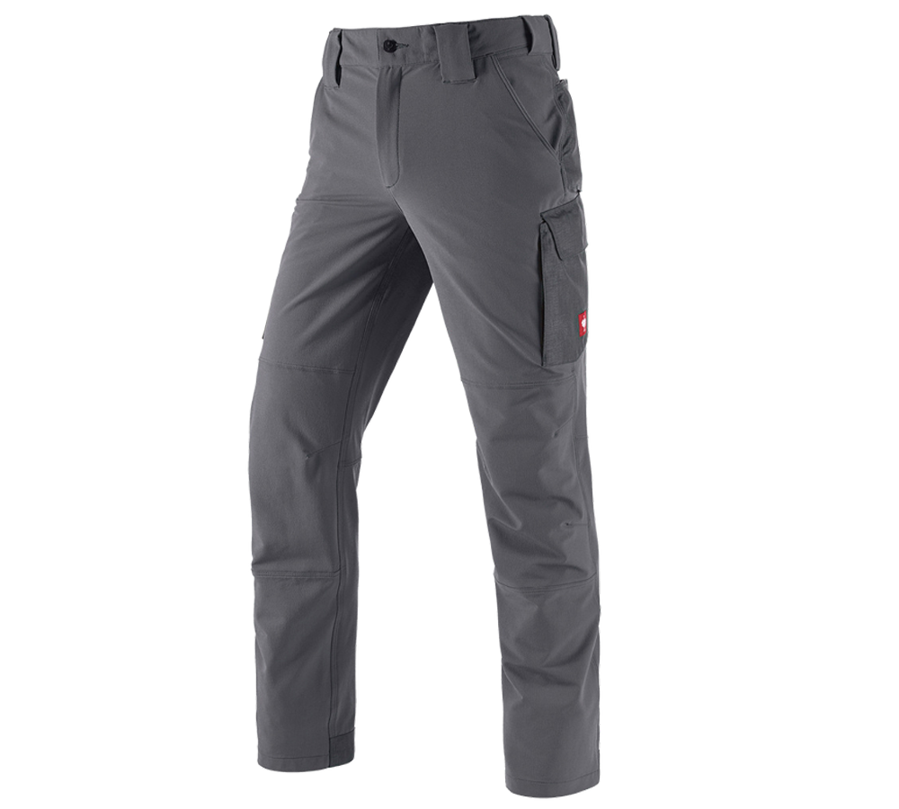 Work Trousers: Functional cargo trousers e.s.dynashield solid + anthracite