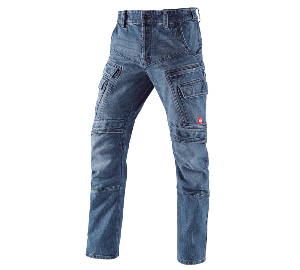 Emner: e.s. Cargo Worker jeans POWERdenim + stonewashed