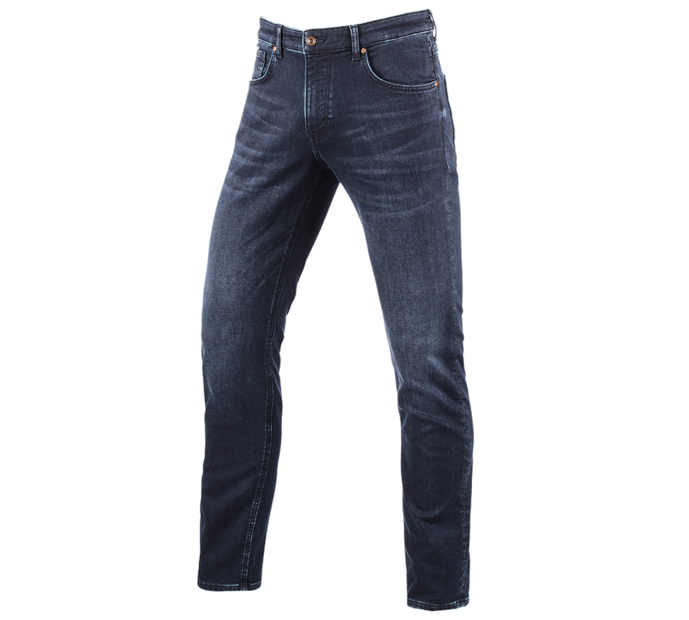 Arbejdsbukser: e.s. 5-Pocket jeans jog-denim + darkwashed