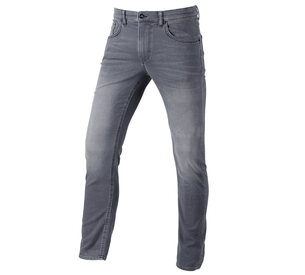 Arbejdsbukser: e.s. 5-Pocket jeans jog-denim + greywashed