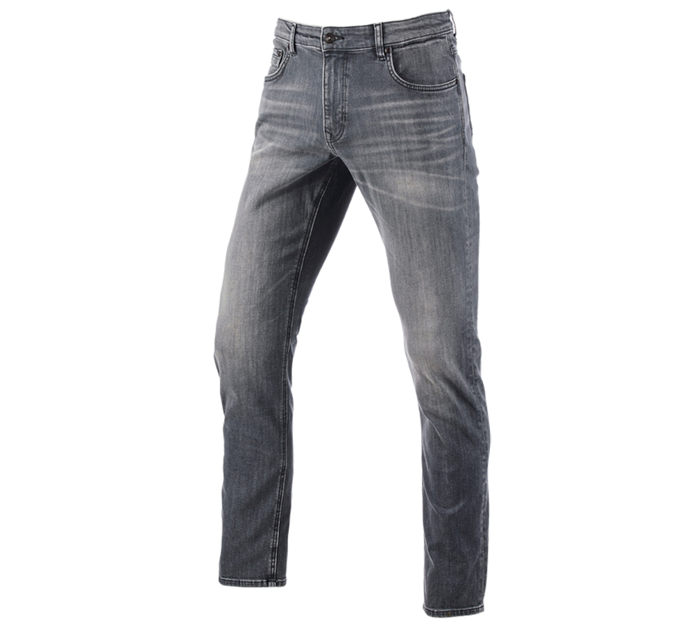 Emner: e.s. 5-pocket-stretch-jeans, straight + graphitewashed