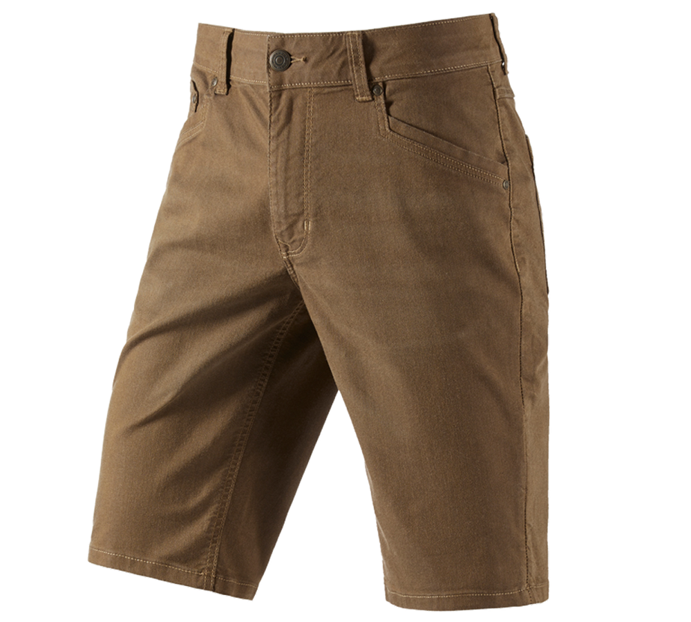 Arbejdsbukser: Shorts med 5 lommer e.s.vintage + sepia