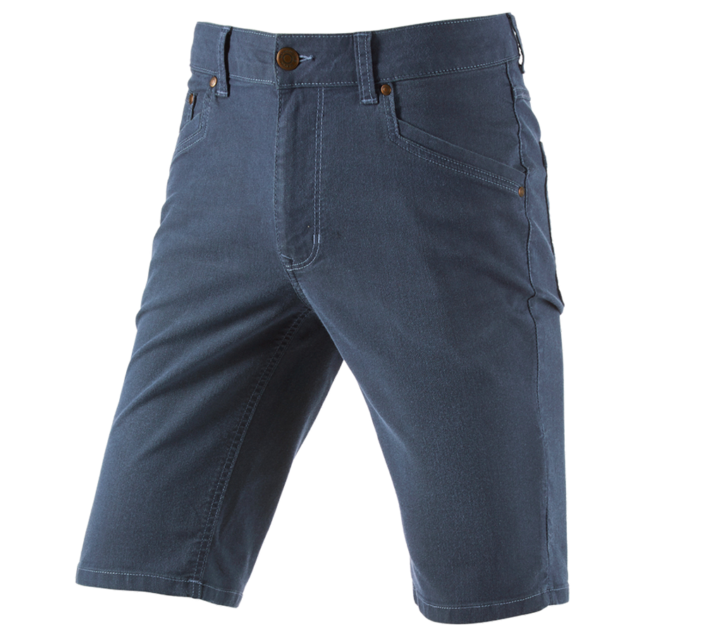 Arbejdsbukser: Shorts med 5 lommer e.s.vintage + aktissk blå