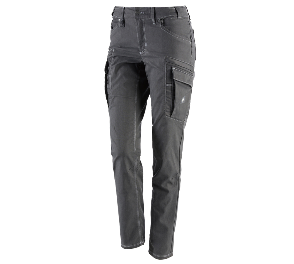 Work Trousers: Cargo trousers e.s.vintage, ladies' + pewter